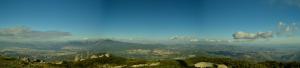 Πανόραμα από την κορυφή Πυργάρι, 1109m, 9/12/2017.